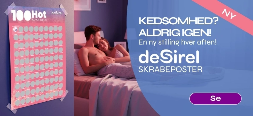 Desirel - 100 Sexstillinger Skrabeposter Spil | Sex Shop Danmark Desirel.dk 