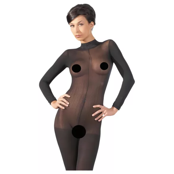 NO:XQSE - bodystocking - eksklusiv - sort - XL/XXL