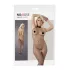 NO:XQSE - halsbånd catsuit - erotisk bodystocking - sort - M/L