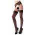 Cottelli - Selvsiddende strømper - Blonde - Sort - 5/XXL
