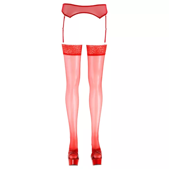 Cottelli - Blonde strømper - rød