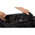 Fetish - Laksengetøj med elastik - 220x220 cm (sort)