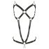 ZADO - Kæde skind harness body - sort (S-L)