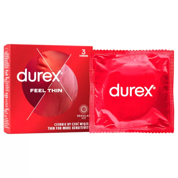 Durex Feel Thin - kondom - ekstra tynd - 3 stk