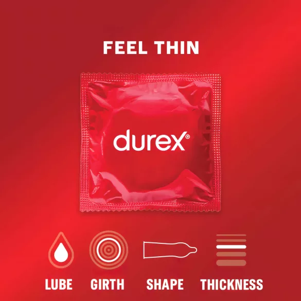 Durex Feel Thin - kondom - ekstra tynd - 3 stk