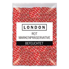 London - latexkondomer med jordbærsmag (1000 stk.)