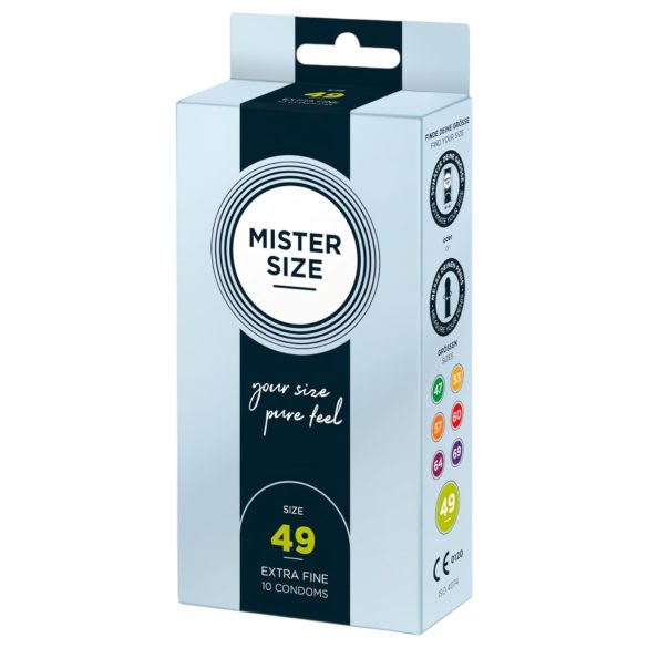 Mister Size tynd kondom - 49mm (10 stk)