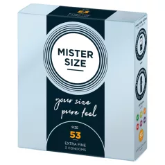 Mister Size - kondom - ekstra tynd - 53mm (3 stk)