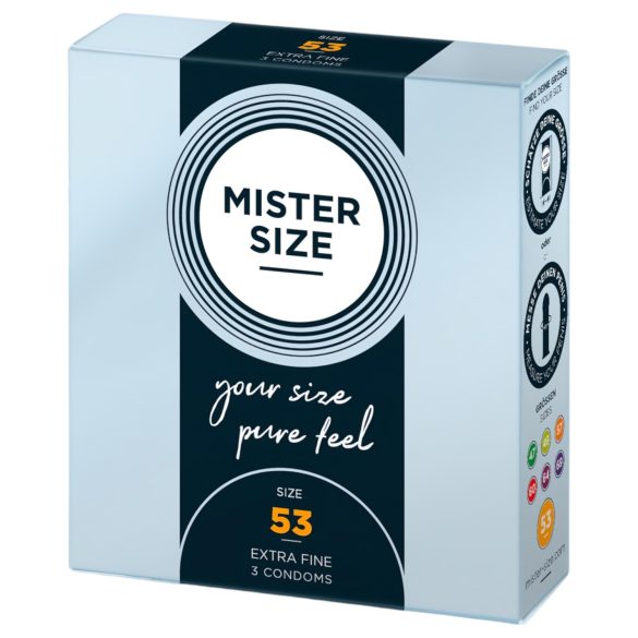 Mister Size tynd kondom - 53mm (3 stk.)