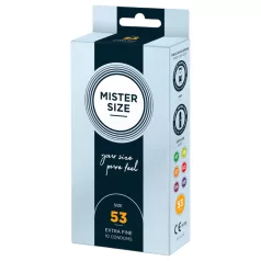 Mister Size - kondom - tynd - 53mm - 10 stk