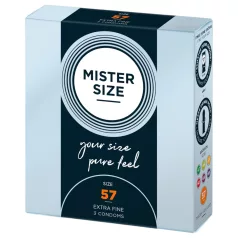 Mister Size - tyndt kondom - 57mm - 3 stk