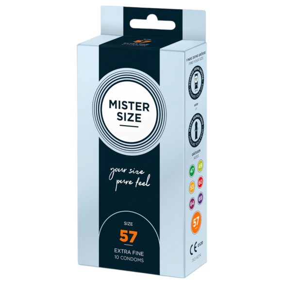 Mister Size - kondom - ekstra tynd - 57mm - 10 stk