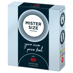Mister Size - kondom - ekstra tynd - 60mm (3 stk)
