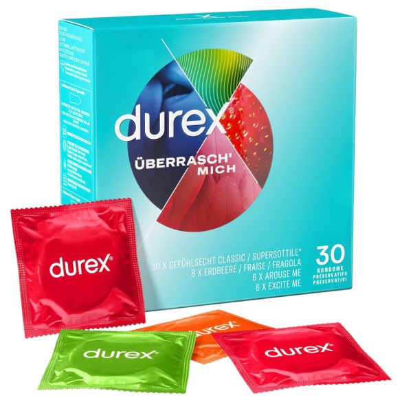 Durex - Smagstilsatte Kondomer (30 stk)