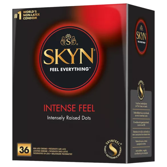 Manix SKYN Intense Fell - latexfri vegansk kondom - 36 stk
