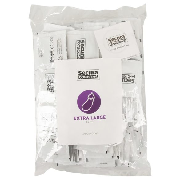 Secura Aubergine - Ekstra stor kondom - 60mm (100 stk)