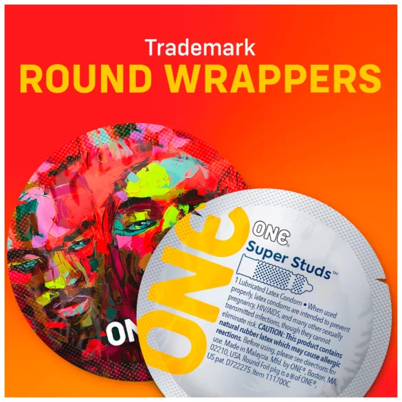 ONE - kondom - med knopper - 12 stk