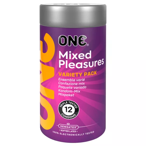 ONE - kondompakke - mixede varianter - 12 stk