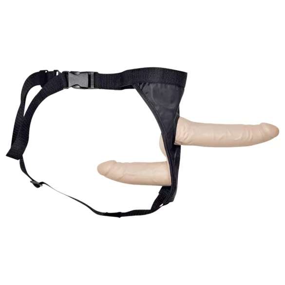 You2Toys - Strap-on dobbelt dildo - silikone