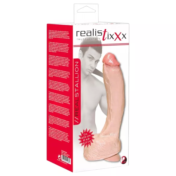 realistixxx Giant - ekstra stor dildo (naturfarvet)