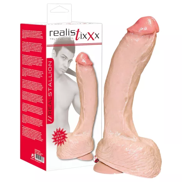 realistixxx Giant - ekstra stor dildo (naturfarvet)