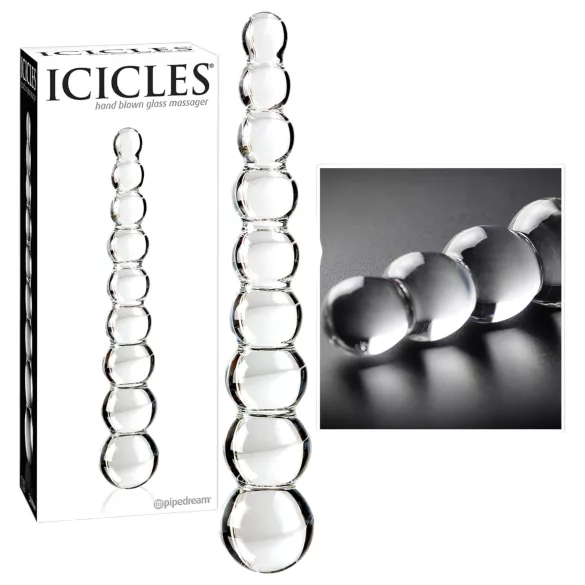 Icicles No. 2 - glasmasturbator - kugleformet - gennemsigtig