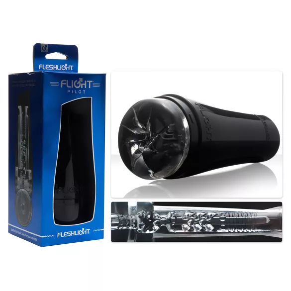 Fleshlight - masturbator - diskret design - sort
