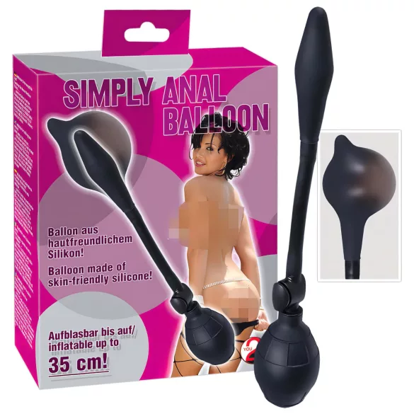 You2Toys - oppustelig analdildo (sort)