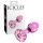 Icicles No. 48 - Blomstrede glas anal plug (pink)