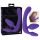 Triple Strap-on Dildo uden Sele (Lilla)