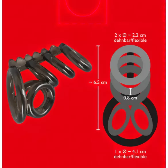 Bad Kitty - penis- og kuglering med pigge