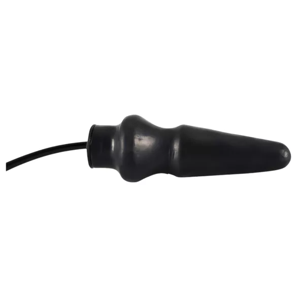 Late X oppustelig stor anal plug (sort)