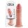 King Cock 9 - realistisk dildo med sugekop (23cm) - naturfarvet