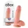 King Cock - dildo med nosser - 18 cm - natur