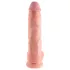 King Cock - dildo med testikler - 25 cm - naturfarvet
