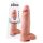 King Cock 12" Realistisk Dildo med Kugler (30 cm) - Naturtro