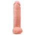 King Cock 12" Realistisk Dildo med Kugler (30 cm) - Naturtro