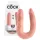 King Cock - dobbelt dildo - medium - natur