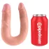 King Cock - dobbelt dildo - medium - natur