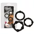 You2Toys - penisringsæt - fleksibel silikone - sort (3 stk)