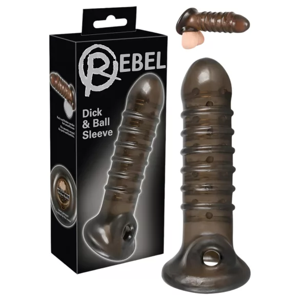 Rebel - penisærme med riller - grå