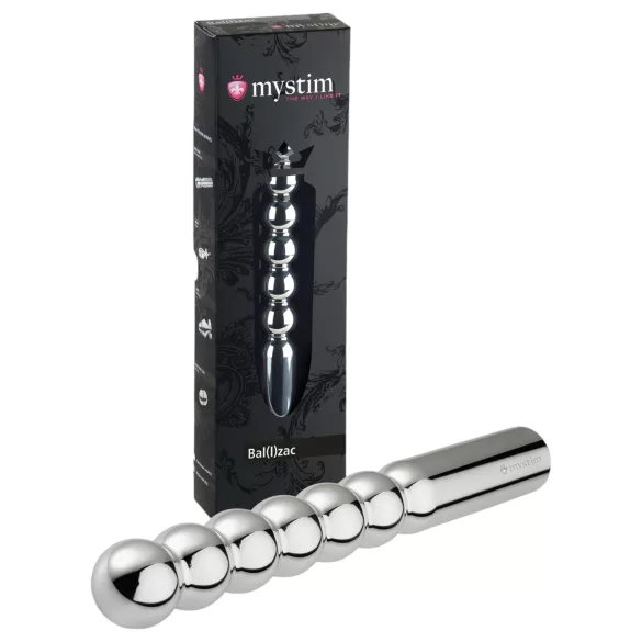 mystim Bal(l)zac - elektro dildo med kugler - silikon