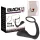 Black Velvets - analplug med penisring - sort