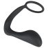 Sort Velvet - anal plug med penisring (sort)