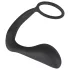 Black Velvets - analplug med penisring - sort