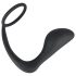 Sort Velvet - anal plug med penisring (sort)