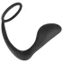 Black Velvets - analplug med penisring - sort