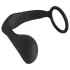 Black Velvets - analplug med penisring - sort