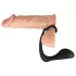 Black Velvets - analplug med penisring - sort