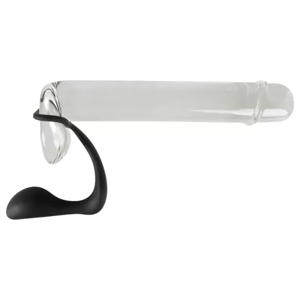 Black Velvets - analplug med penisring - sort